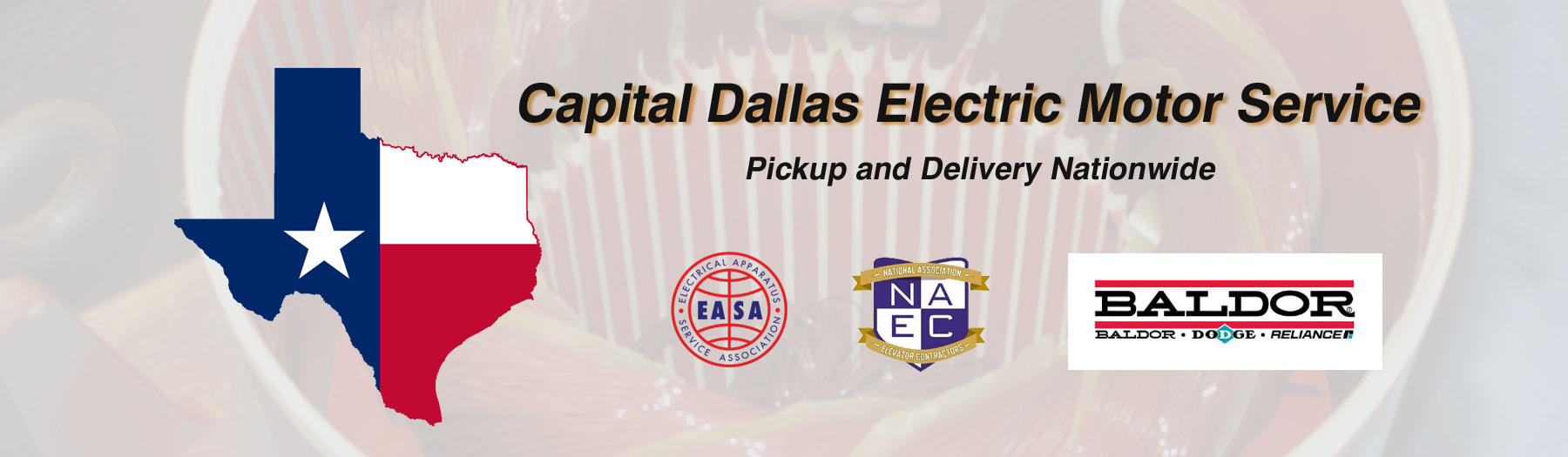 Capital Dallas Electric Motor Service Motor Equipment Repairs